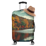 Autumn Lake Print Luggage Cover