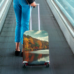 Autumn Lake Print Luggage Cover