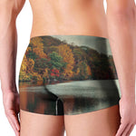 Autumn Lake Print Men's Boxer Briefs