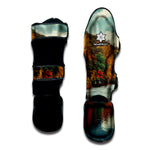 Autumn Lake Print Muay Thai Shin Guard