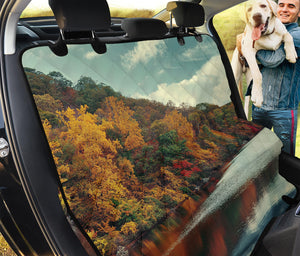 Autumn Lake Print Pet Car Back Seat Cover