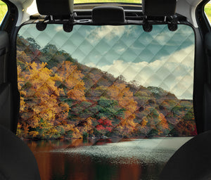 Autumn Lake Print Pet Car Back Seat Cover