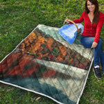 Autumn Lake Print Quilt