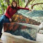 Autumn Lake Print Quilt