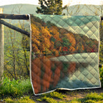 Autumn Lake Print Quilt