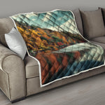 Autumn Lake Print Quilt