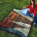 Autumn Lake Print Quilt