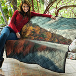 Autumn Lake Print Quilt