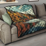 Autumn Lake Print Quilt