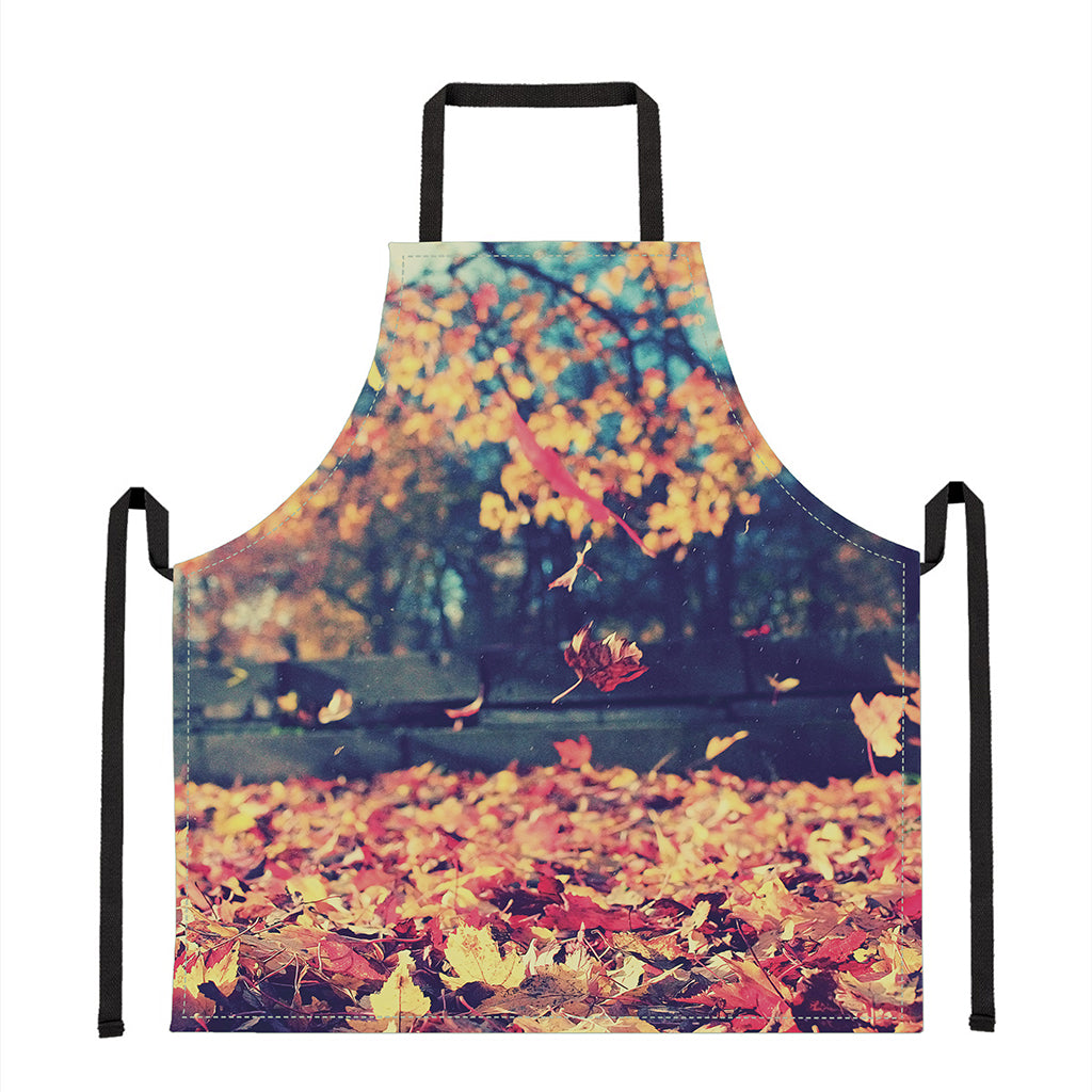 Autumn Leaves Print Apron