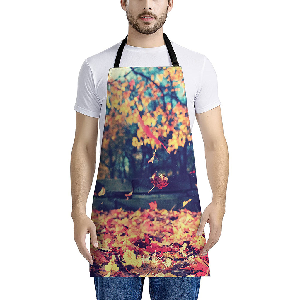 Autumn Leaves Print Apron