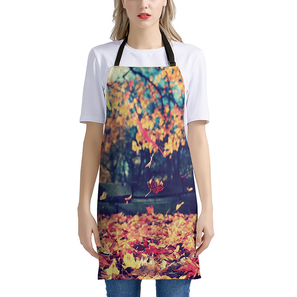 Autumn Leaves Print Apron