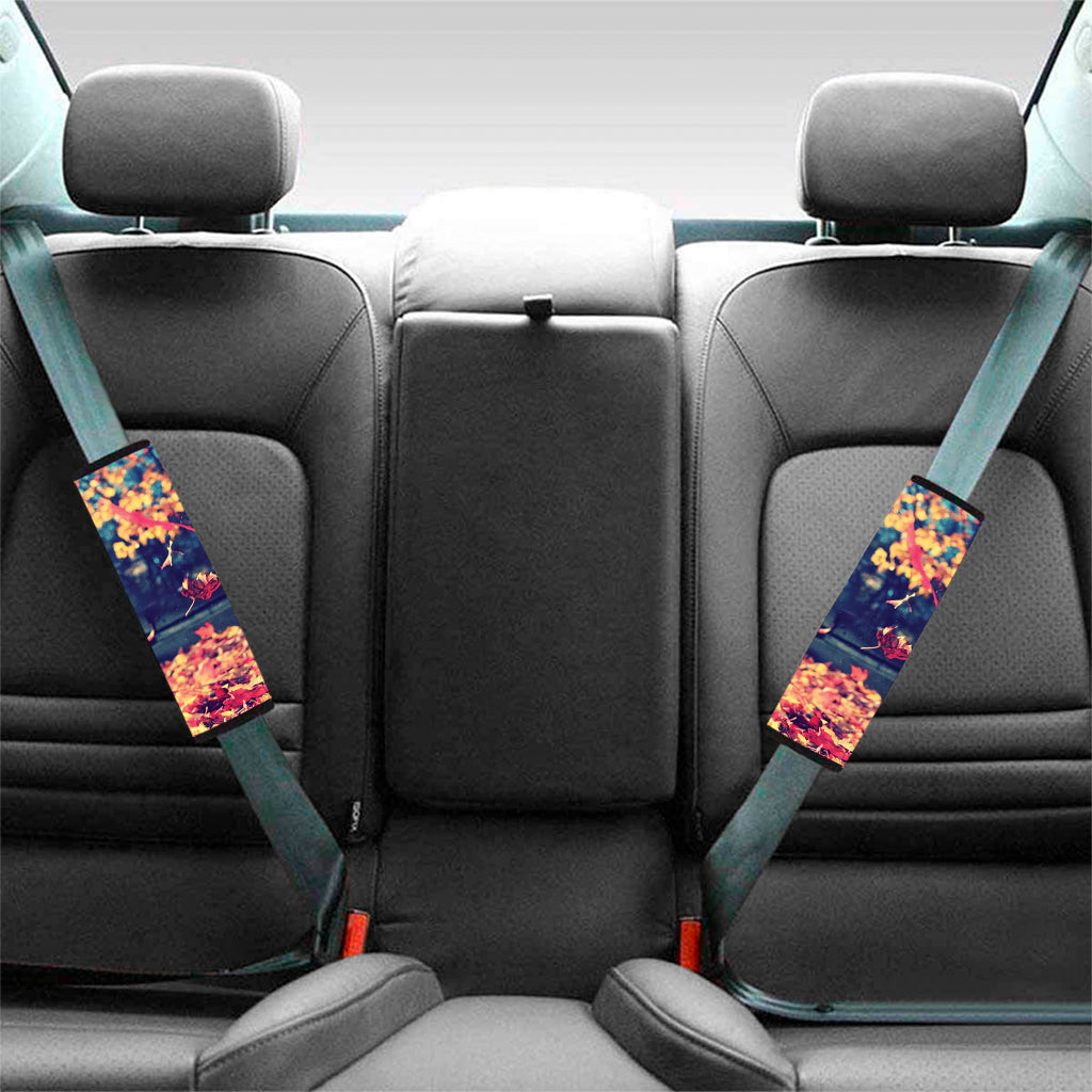 Autumn Leaves Print Car Seat Belt Covers