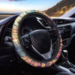 Autumn Leaves Print Car Steering Wheel Cover