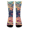 Autumn Leaves Print Crew Socks