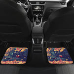 Autumn Leaves Print Front and Back Car Floor Mats