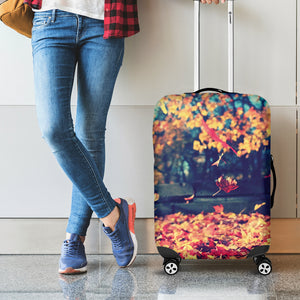 Autumn Leaves Print Luggage Cover