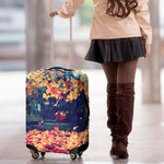 Autumn Leaves Print Luggage Cover