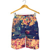 Autumn Leaves Print Men's Shorts