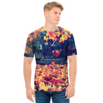 Autumn Leaves Print Men's T-Shirt