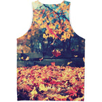 Autumn Leaves Print Men's Tank Top