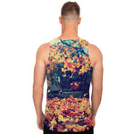 Autumn Leaves Print Men's Tank Top