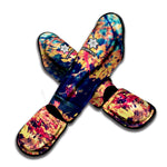 Autumn Leaves Print Muay Thai Shin Guard