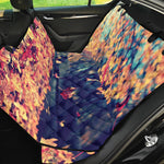 Autumn Leaves Print Pet Car Back Seat Cover