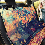 Autumn Leaves Print Pet Car Back Seat Cover