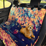 Autumn Leaves Print Pet Car Back Seat Cover