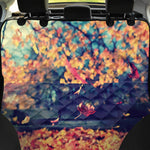 Autumn Leaves Print Pet Car Back Seat Cover