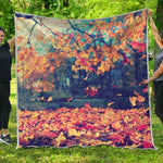 Autumn Leaves Print Quilt