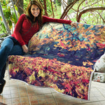 Autumn Leaves Print Quilt