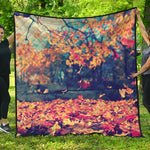 Autumn Leaves Print Quilt