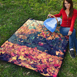 Autumn Leaves Print Quilt