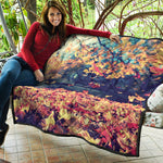 Autumn Leaves Print Quilt