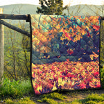 Autumn Leaves Print Quilt