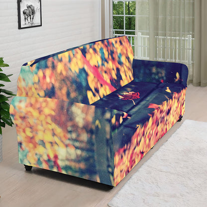Autumn Leaves Print Sofa Cover