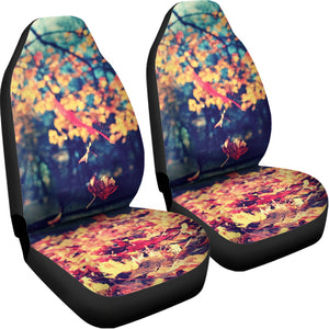 Autumn Leaves Print Universal Fit Car Seat Covers