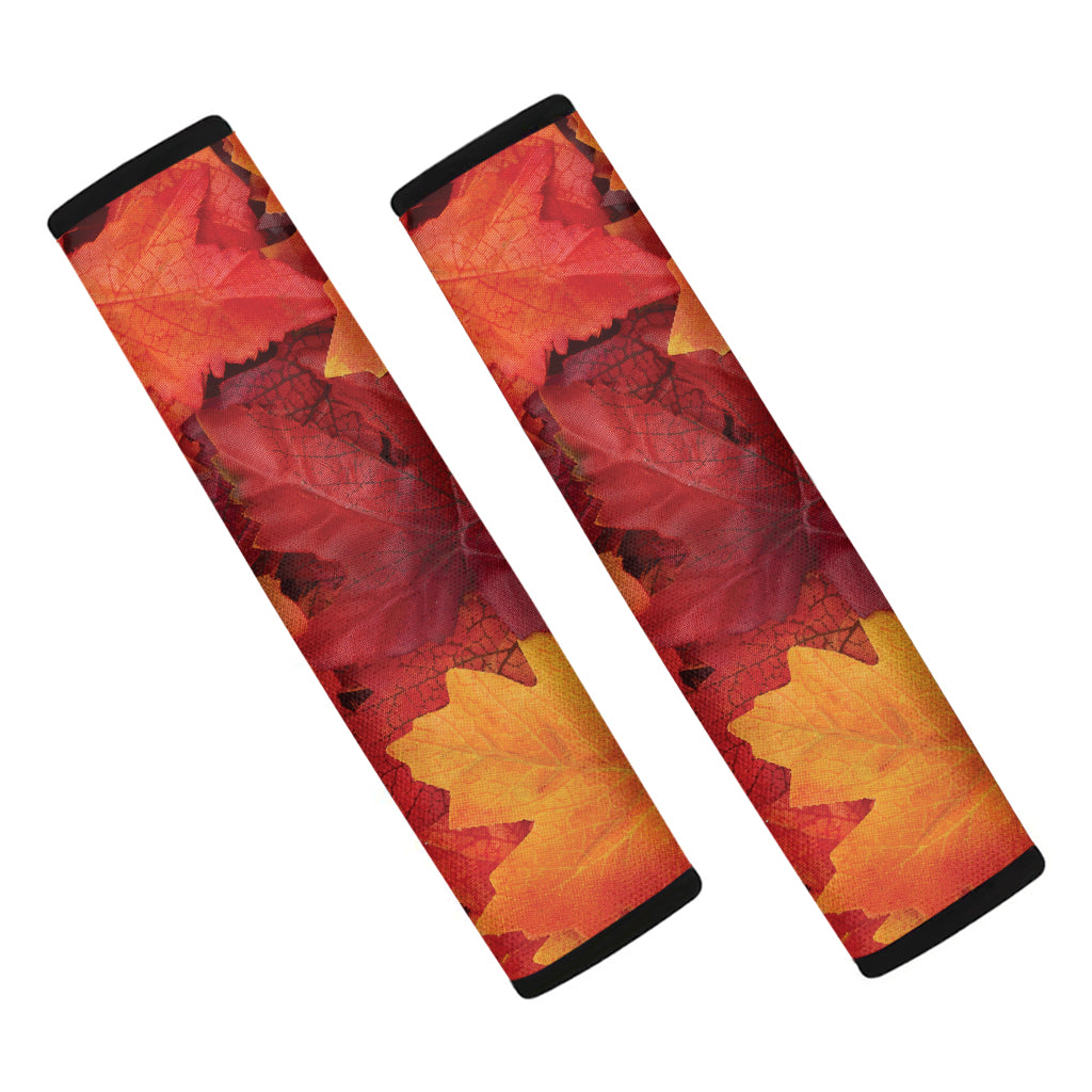 Autumn Maple Leaf Print Car Seat Belt Covers