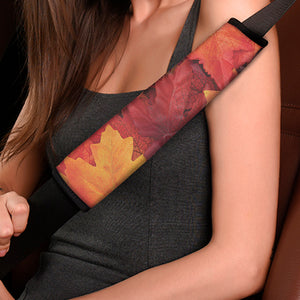 Autumn Maple Leaf Print Car Seat Belt Covers