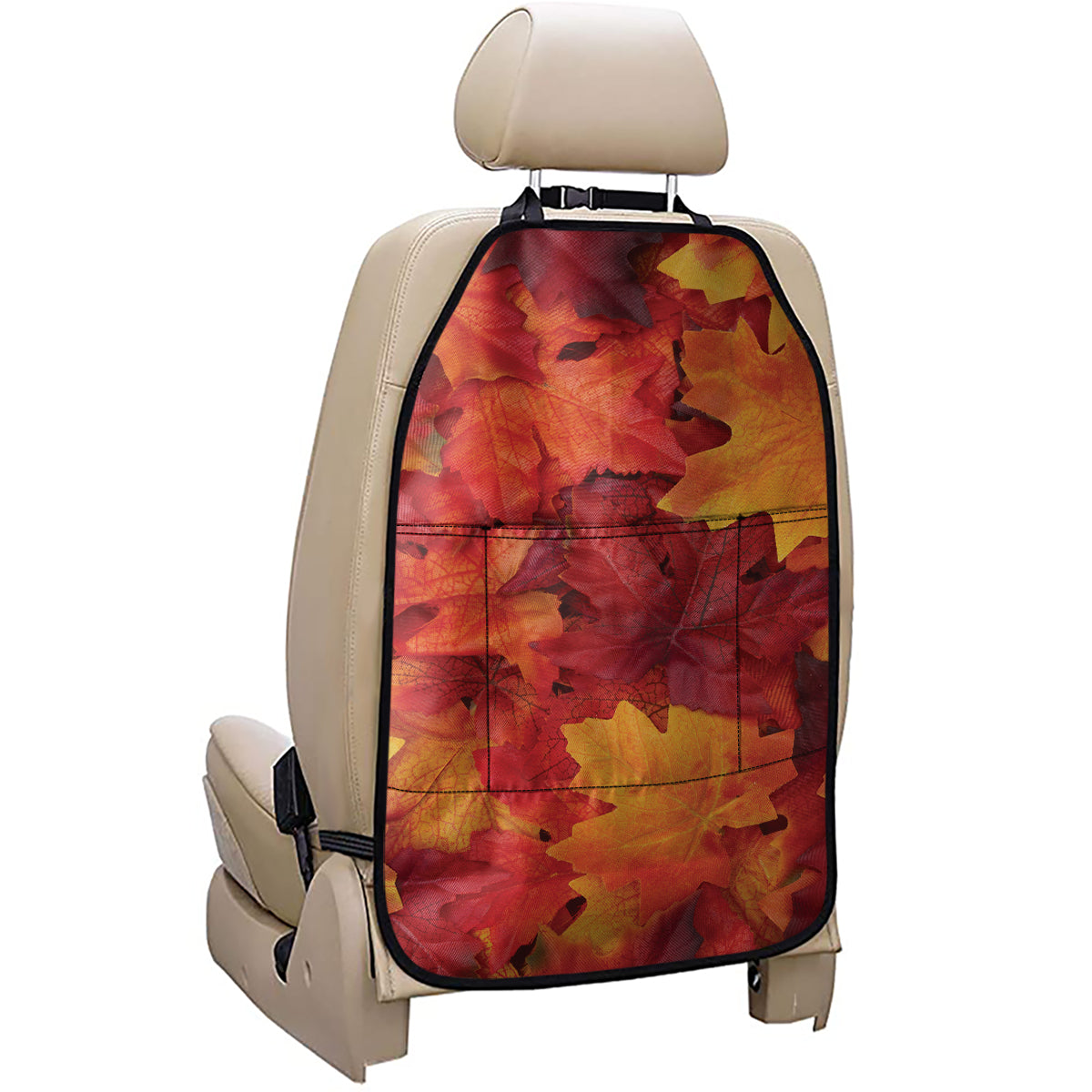 Autumn Maple Leaf Print Car Seat Organizers