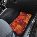 Autumn Maple Leaf Print Front Car Floor Mats