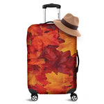 Autumn Maple Leaf Print Luggage Cover