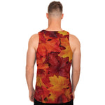 Autumn Maple Leaf Print Men's Tank Top