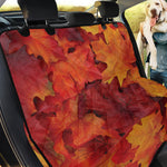 Autumn Maple Leaf Print Pet Car Back Seat Cover