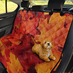 Autumn Maple Leaf Print Pet Car Back Seat Cover