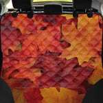 Autumn Maple Leaf Print Pet Car Back Seat Cover