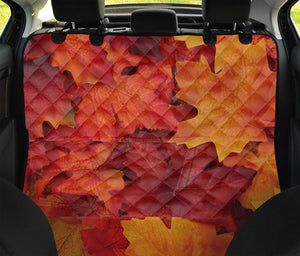 Autumn Maple Leaf Print Pet Car Back Seat Cover