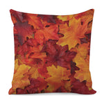 Autumn Maple Leaf Print Pillow Cover